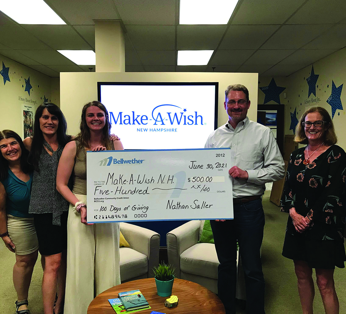 Bellwether check presentation to Make A Wish