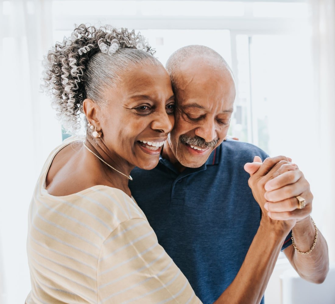 older couple dancing